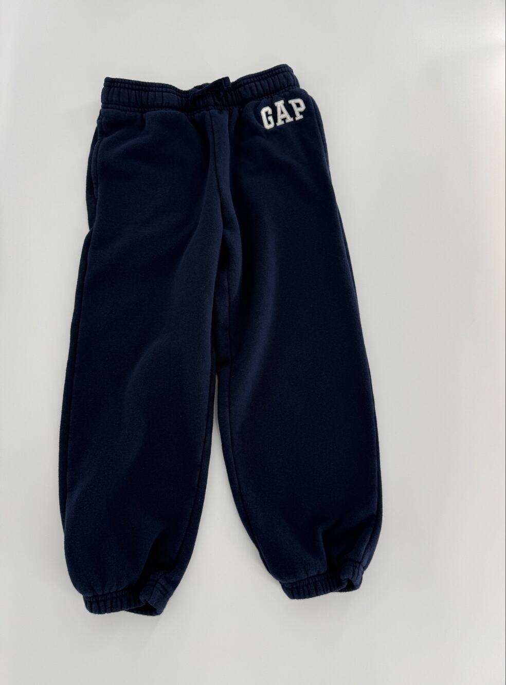 GAP Kids Boys Fleece Jogger Sweatpants Navy Blue Size Small S Logo Pants